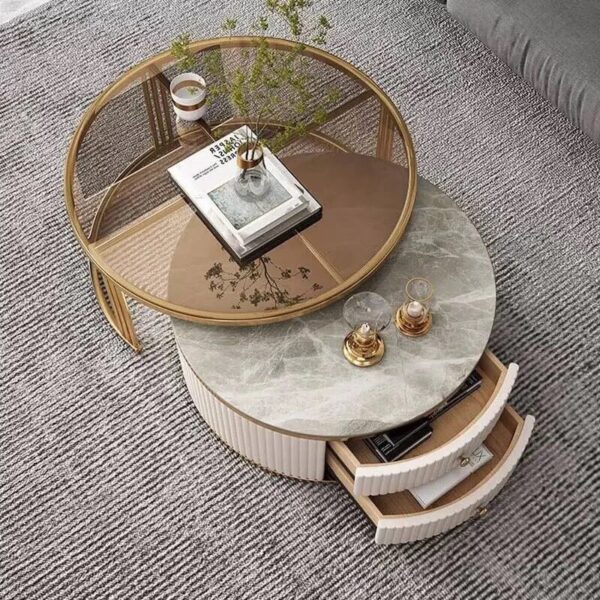 Mona Coffee table With Drawers set of 2 - Image 9